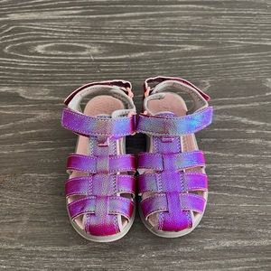 See Kai Run Paley Hot Pink Shimmer sandal Size 10 - toddler girl